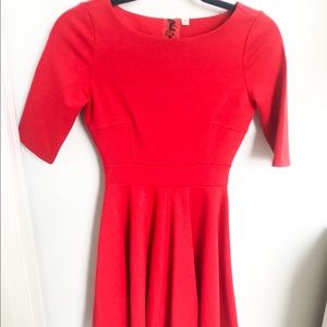 Crimson Black Swan Dress